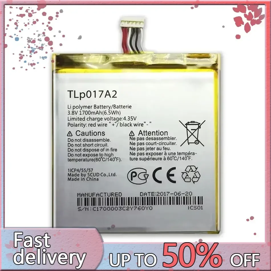 Сменный аккумулятор для Alcatel One Touch Idol Mini OT-6012A OT-6012E OT-6012W Tlp017a1 Tlp017a2 1700 мАч