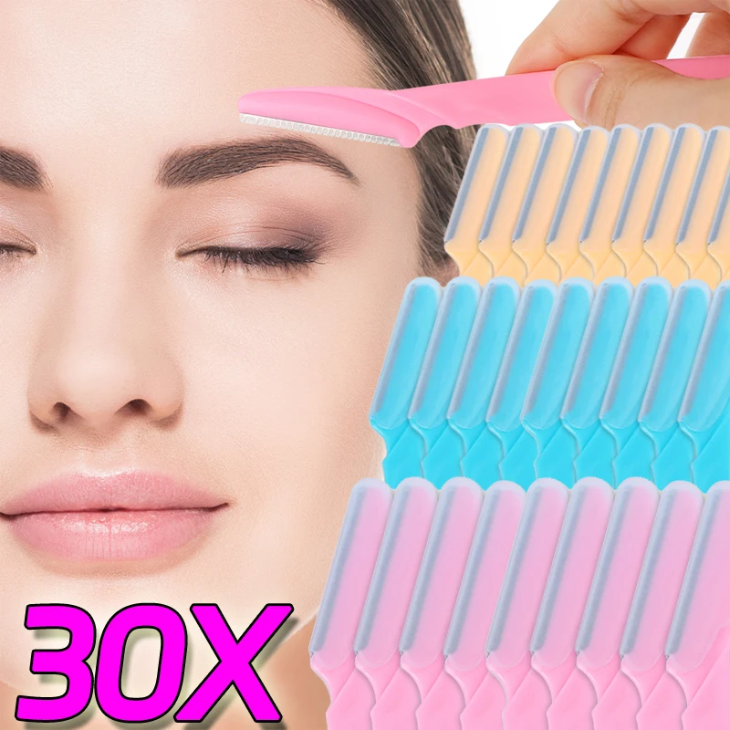 Безопасный триммер для бровей лезвие формирующий нож бритва портативная лица