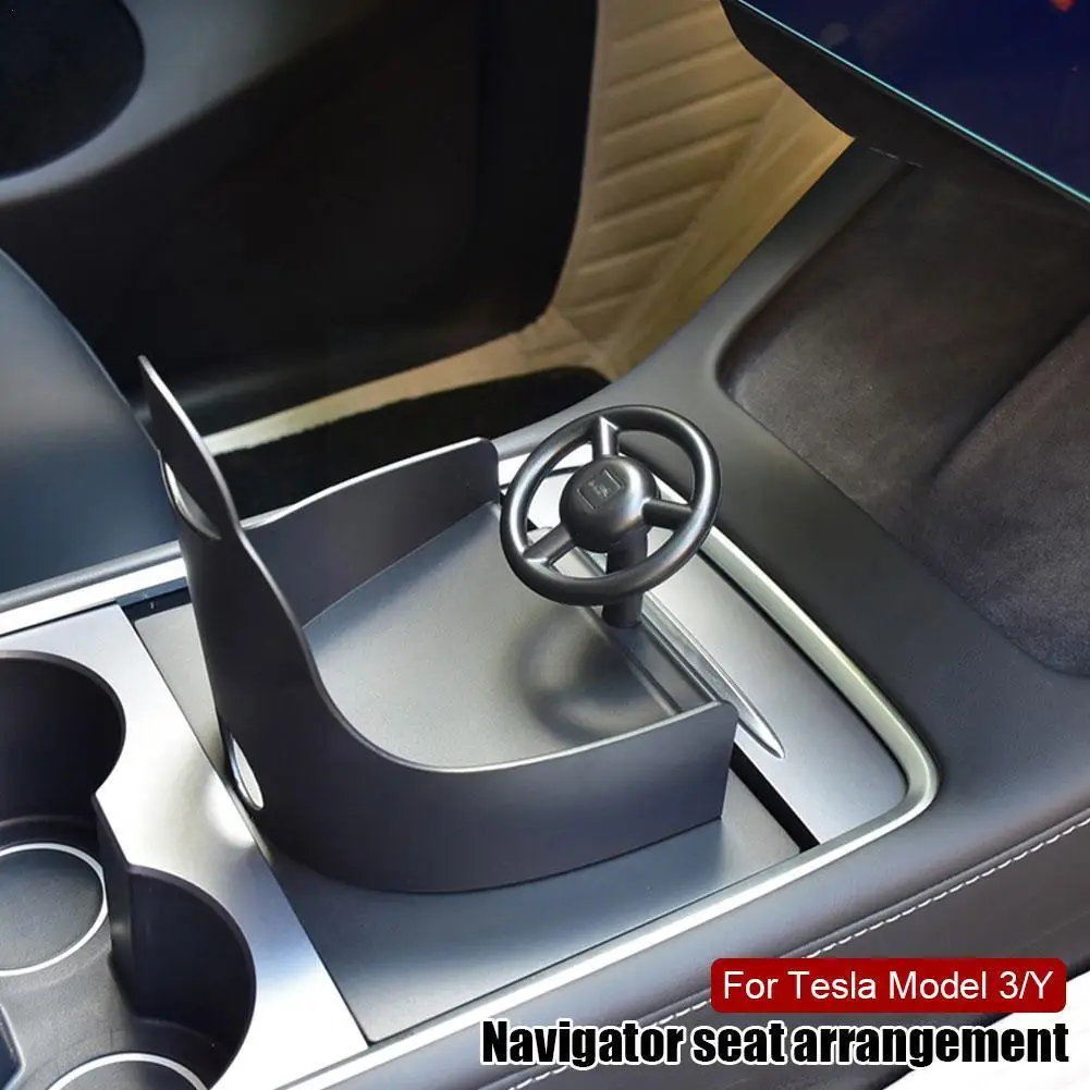 

Car Navigator Seat Decoration For Tesla Model 3/Y Central Control Decoration Navigator Seat Ornament Car Interior Accessori E2V7