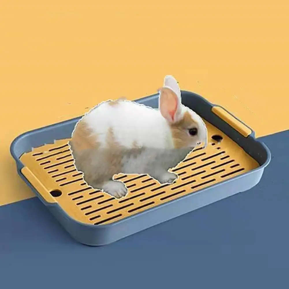 Pet Toilet Anti-turnover Litter Box Trainer Corner Toilet Pet Cleaning Supplies For Rabbit Chinchilla Guinea Pig