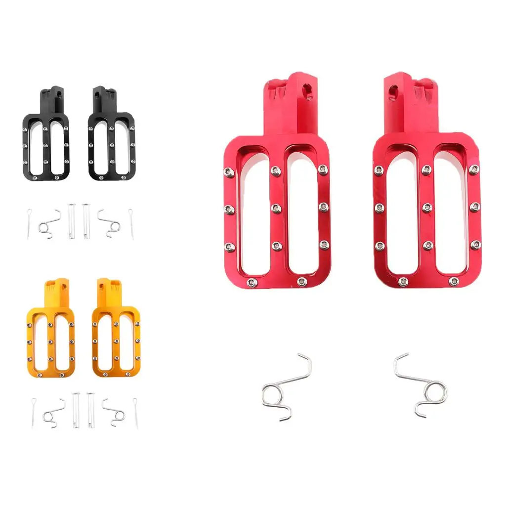 

CNC Aluminium Alloy Foot Pegs Footrest Universal for Motorcycle Dirt pit bicycle