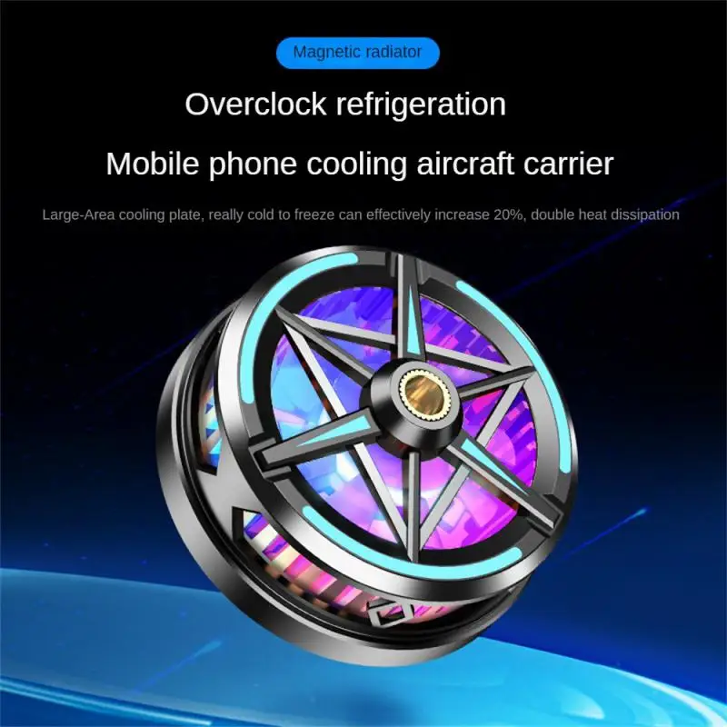 

S6 Mobile Phone Radiator Magnetic Semiconductor Frozen Refrigeration Mobile Phone Live Game Cooling Cooling Refrigeration Parts