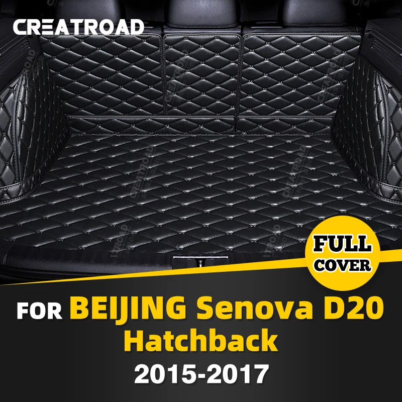 

Автомобильный коврик для багажника с полным покрытием для хэтчбека Beijing Senova D20 2015-2017, 16 дюймов, защитная накладка для багажника автомобиля, аксессуары для защиты интерьера