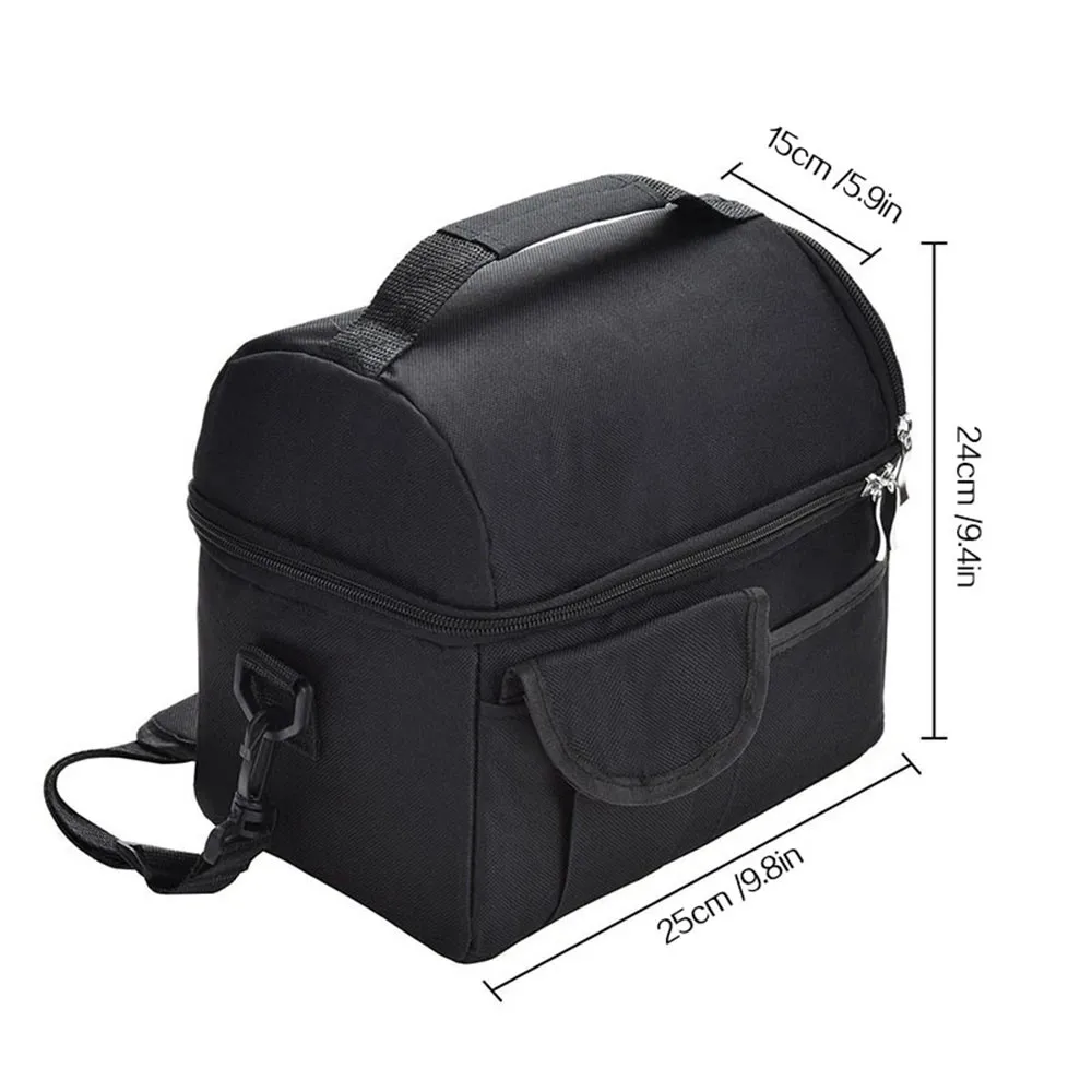

Large Insulated Lunch Box Leak-proof Cooler Bag In Dual Compartment Lunch Tote For Camping Men Women Cans Wine Bag Cooler Box