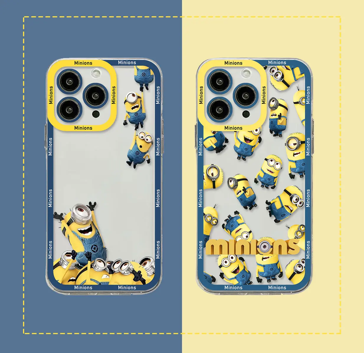 

Minions Transparent Phone Case For Xiaomi Mi 13 12 11 10 lite 11i 12S Poco M3 M4 F3 MIX 3 4 Pro Ultra 5G 4G Cover