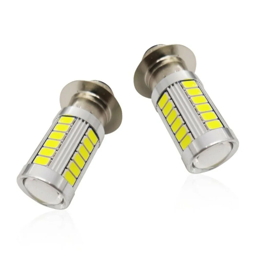 

2pcs Set Car LED Headlights Bulbs DC 12V DIY White Plate Turn Signal Lights Automobiles Motorcycles Inner Accessories