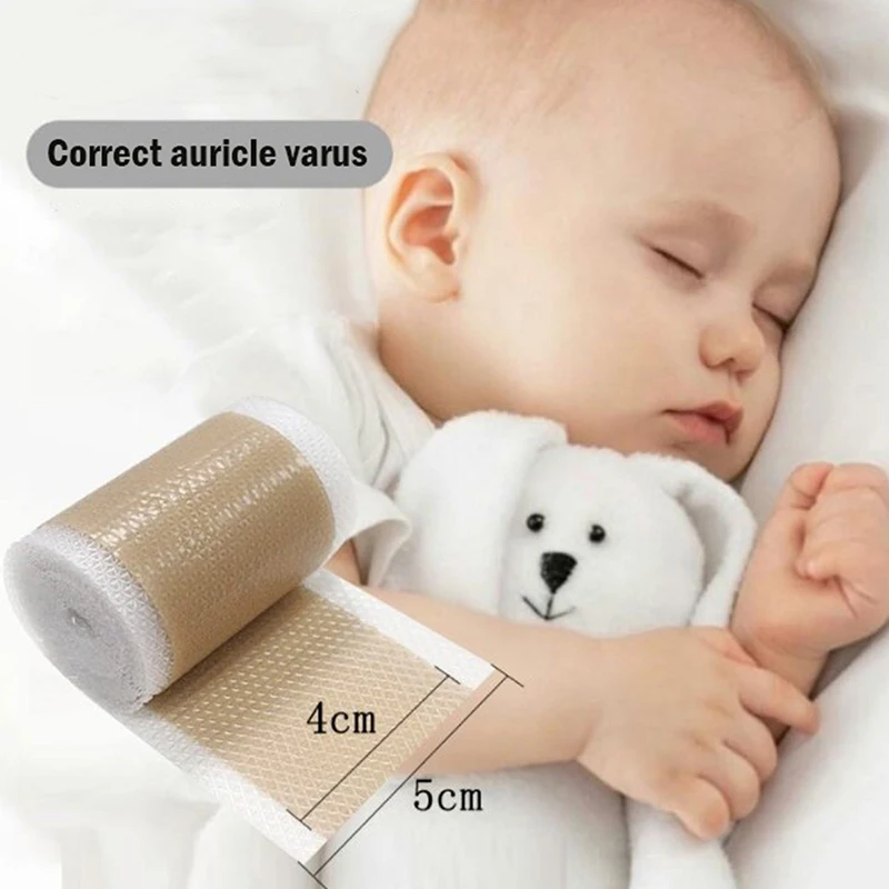 

1pc Baby Ear Correctors Medical Silicone Tape Infant Ear Correction Patch Good‑using Convenient Soft Skin‑friend Silicone 4*50cm
