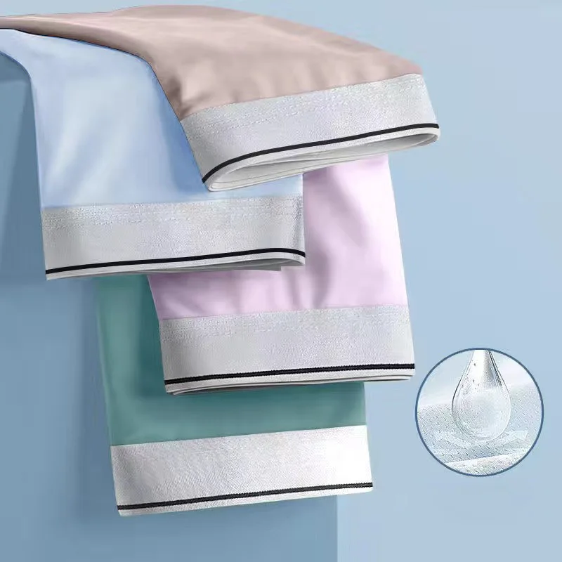 

Мужское нижнее белье, графеновые антибактериальные трусы 3A, чистый ледяной шелк, мужские абсорбирующие эластичные трусы