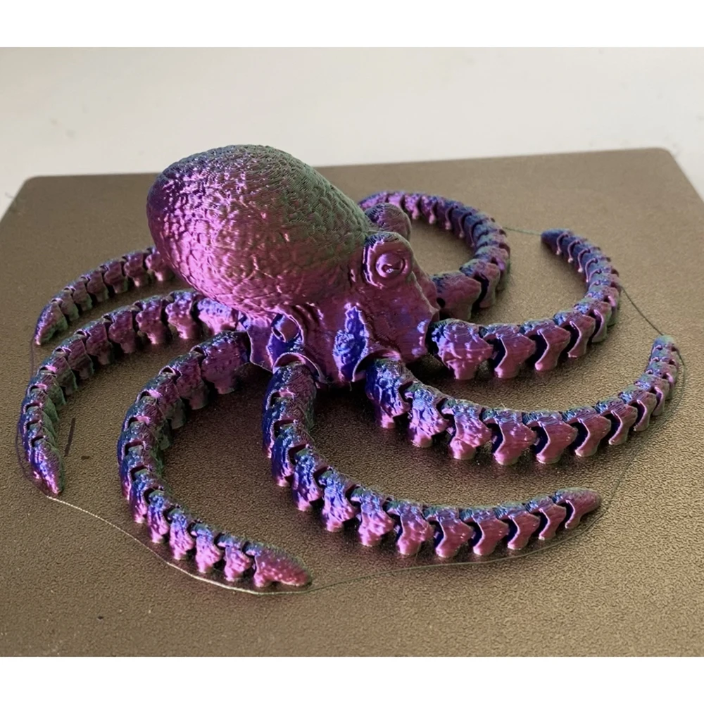

27cm 3D Printed Octopus Doll Cthulhu Toy Fish Tank Landscaping Accessories Movable Joint Figure Gifts Toy for Kids Toys Hobbies