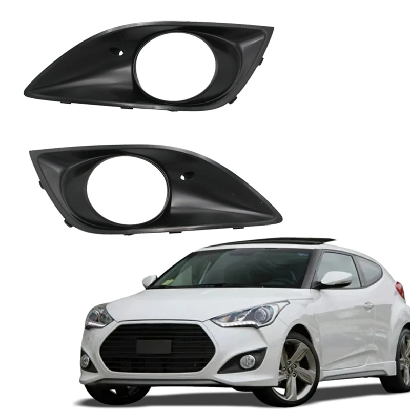 

1 пара, противотуманные фасветильник для Hyundai Veloster 2012-2015, турбоавтомобильная решетка, автомобильный передний нижний бампер, крышка фары дальнего света