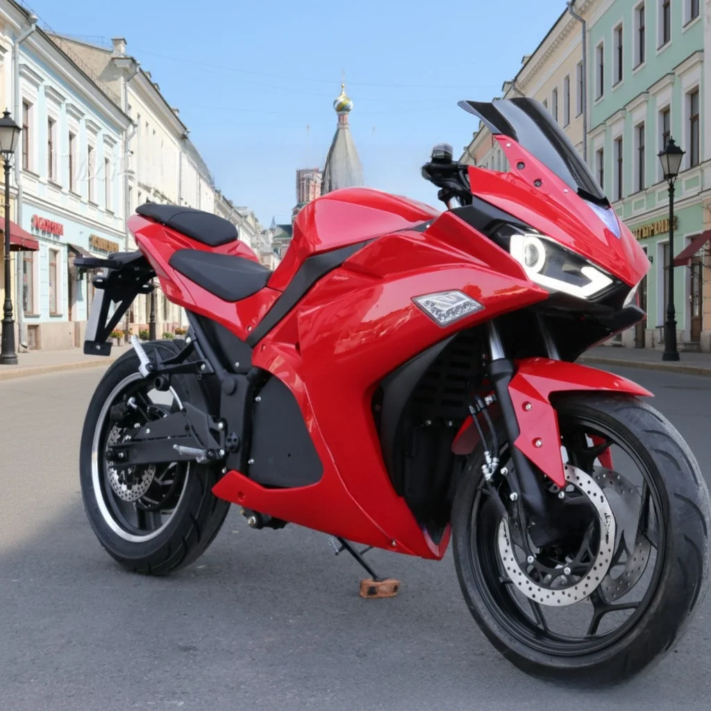 Фото Электромотоцикл SXLLHigh Speed R3 8000W, 72В, с центральным приводом, гоночный спортивный электробайк, внедорожный уличный электромотоцикл для взрослых. №4