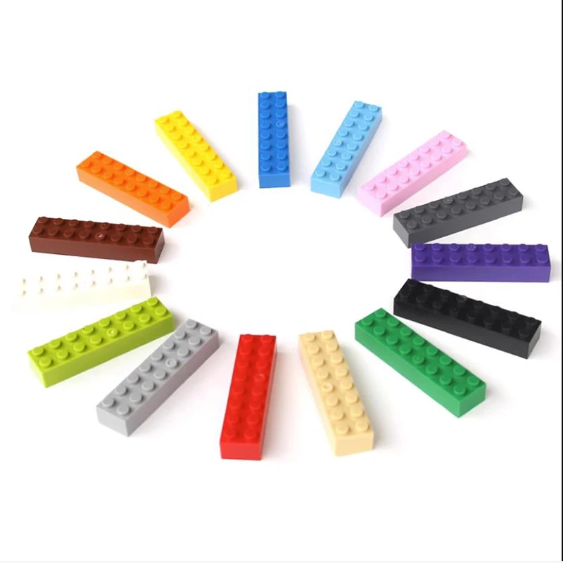 

Moc 2*8 Dots 3007 Thick bricks 2x8 Dots Educational Creative DIY Bulk Set Building Blocks Compatible With 3007 Classic Parts