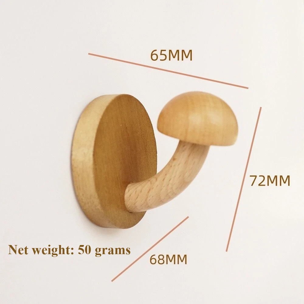 

Деревянные крючки-грибы