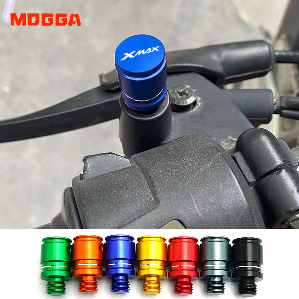 

Запчасти для мотоциклов Yamaha Xmax 400 300 250 Xmax300 Xmax250 Xmax400 CNC, зеркальные отверстия, заглушки, винты, болты по часовой стрелке 10*1,25 мм, синий