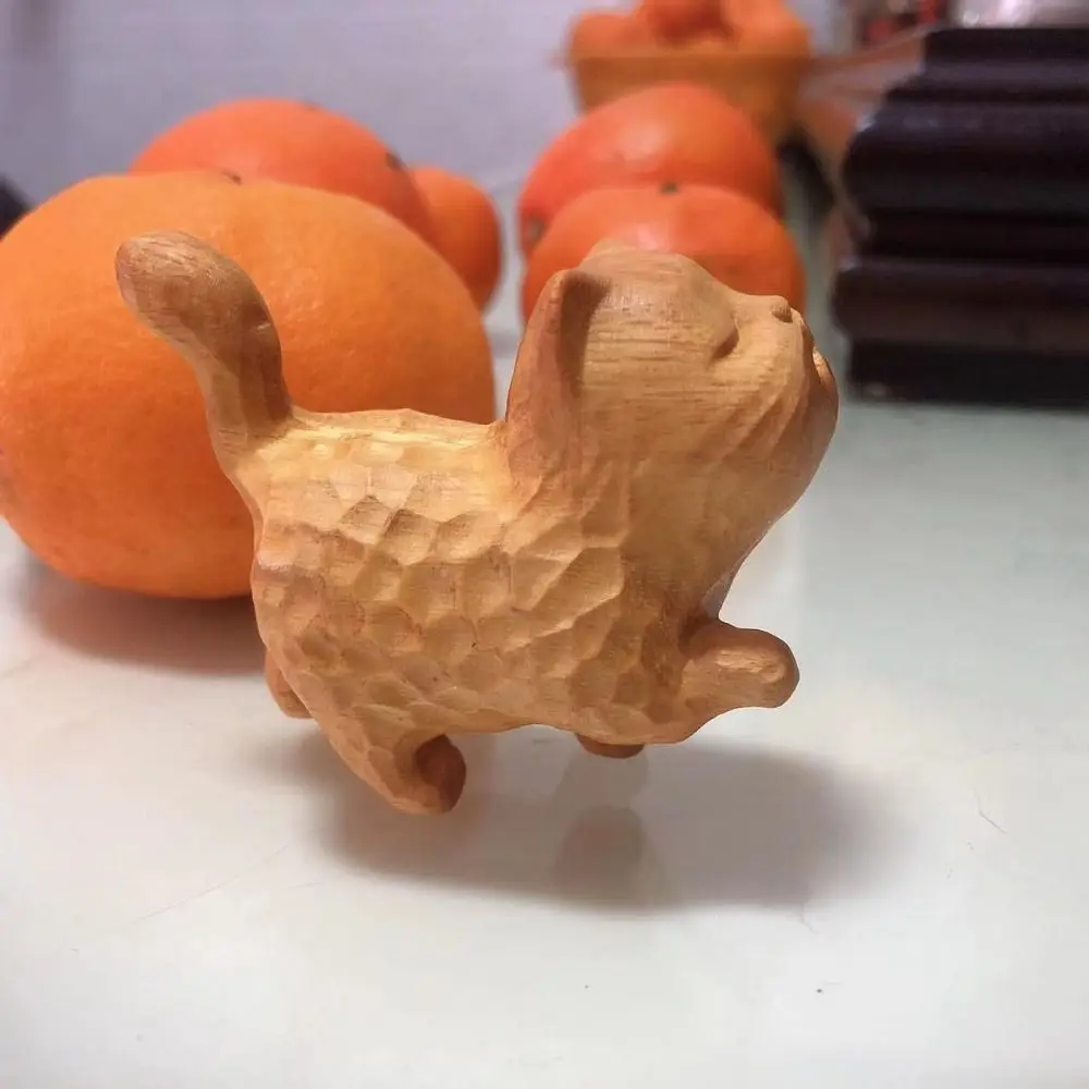 Модель Кота ручная работа вырезанная деревянная фотография маленькая милая