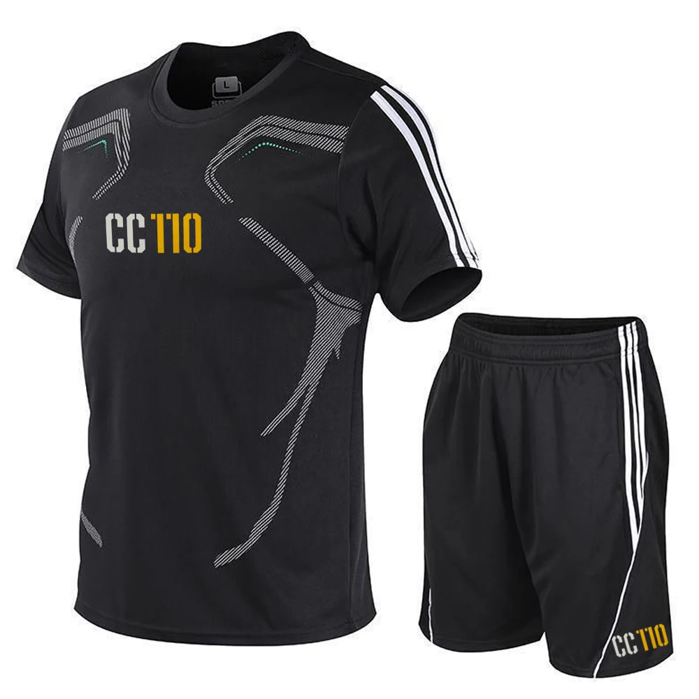 FOR CC 110 short sleeved men's T-shirt breathable loose fitting sportswear summer with logo