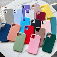 new micro frosted mobile phone case liquid imitation silicone all inclusive mobile phone case color case for iphone121311