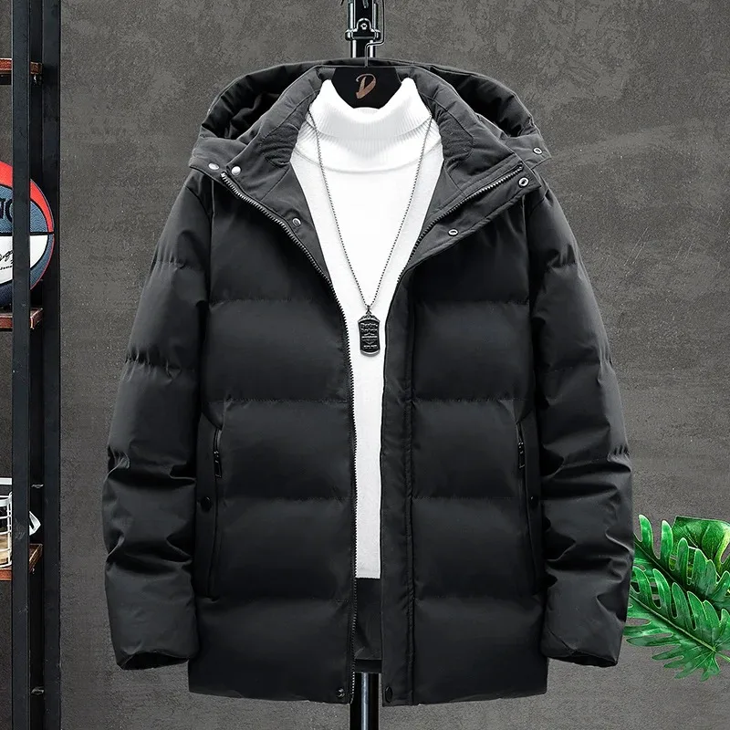 Cotton men's winter thick coat tooling cotton-padded jacket men's short Korean trend cotton-padded jacket plus size