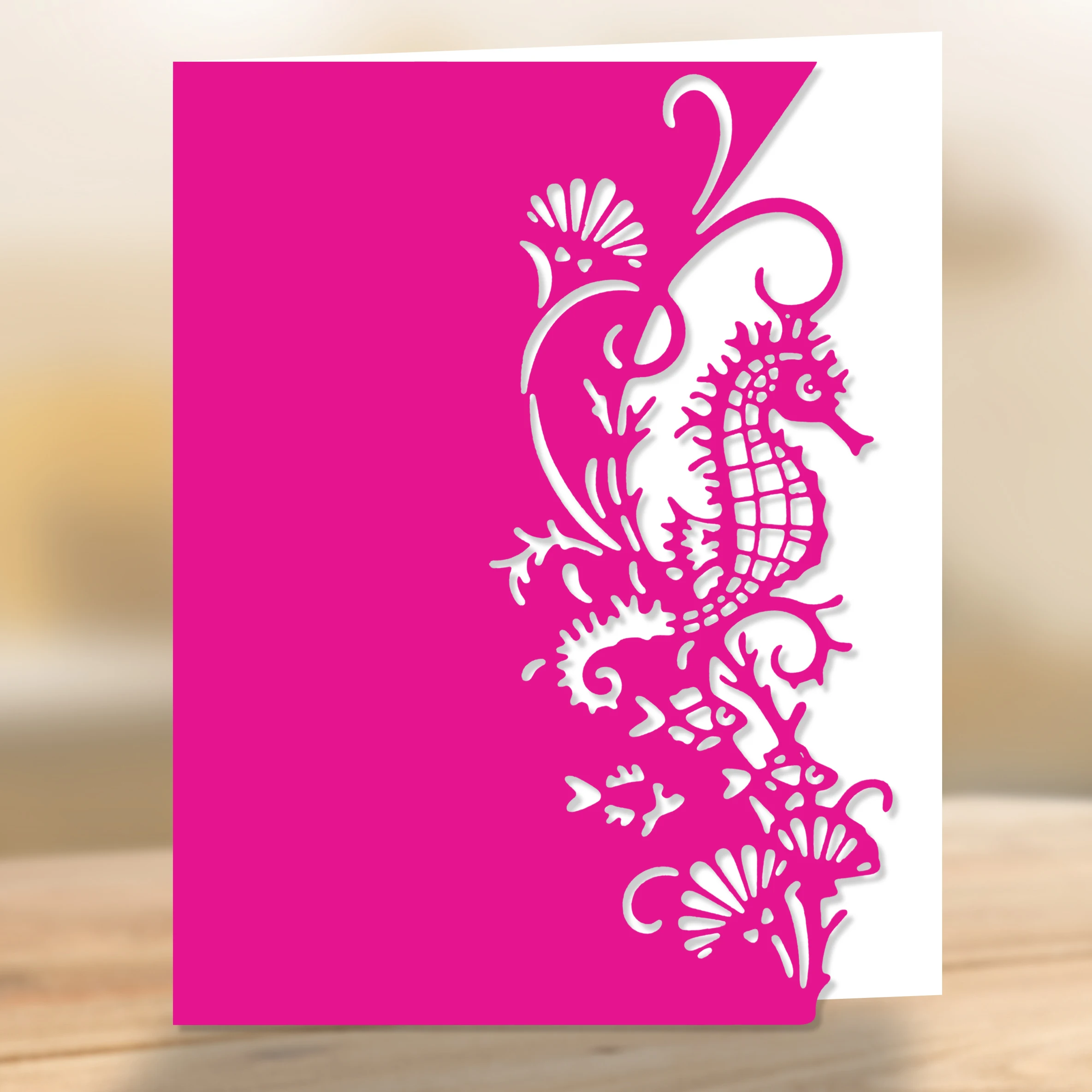 

Metal Cutting Dies Sea Horse Border Edge Cutting diy Scrapbooking Photo Album Decorative Embossing Paper Greeting Card Crafts Di