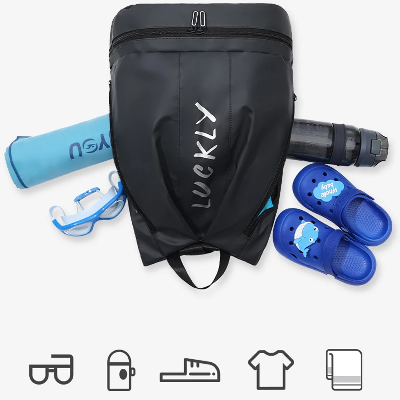 F.DYRAA Outdoor Sports Bag For Women Large Capacity Waterproof Travel Bag With Shoes Compartment Handbag Women Shoulder Backpack