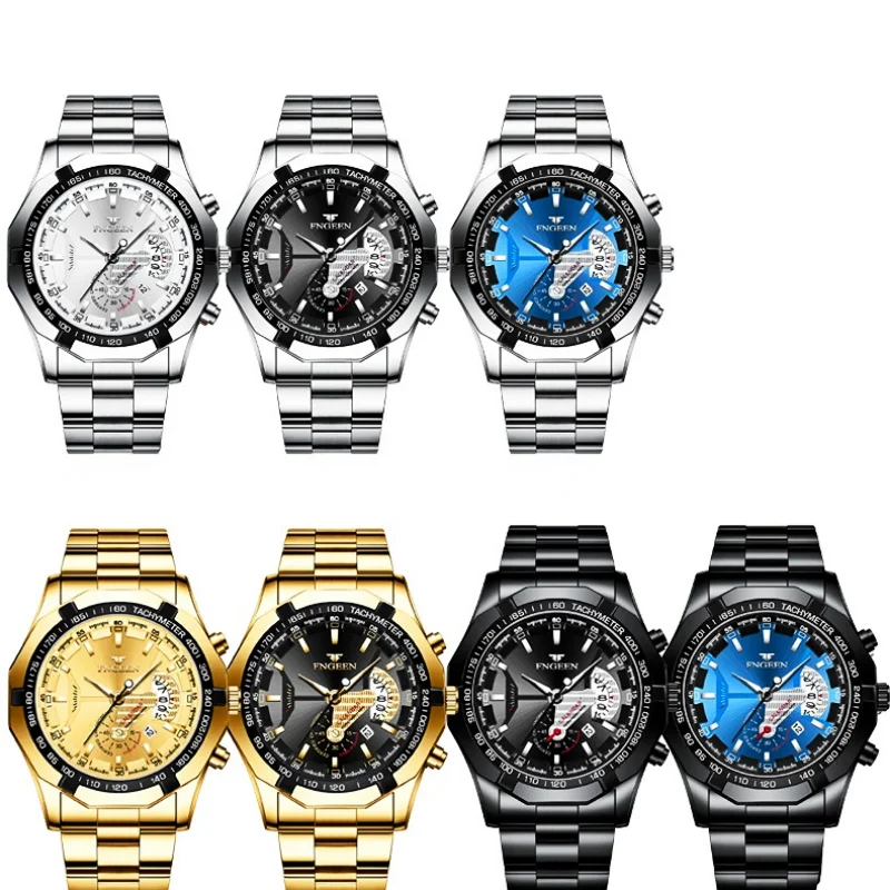 2023 Top Brand Luxury Watch Fashion Casual Military Quartz Sports Wristwatch Full Steel Waterproof Men's Clock Relogio Masculino