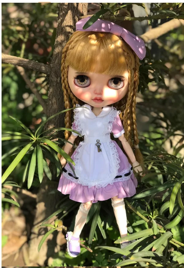 4шт Alice Blythe/Landoudou одежда Головные уборы юбка фартук носки 1/6 30см (подходят для fr pp