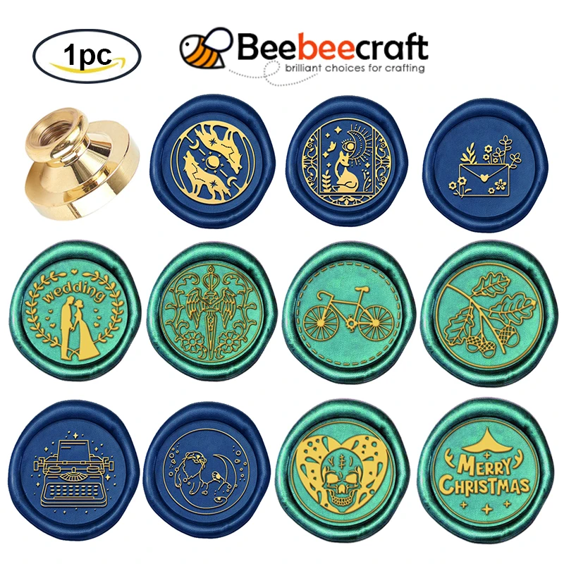 1 шт., восковая печать, латунная искусственная печать, для восковой печати, с рисунком птицы, 25x мм