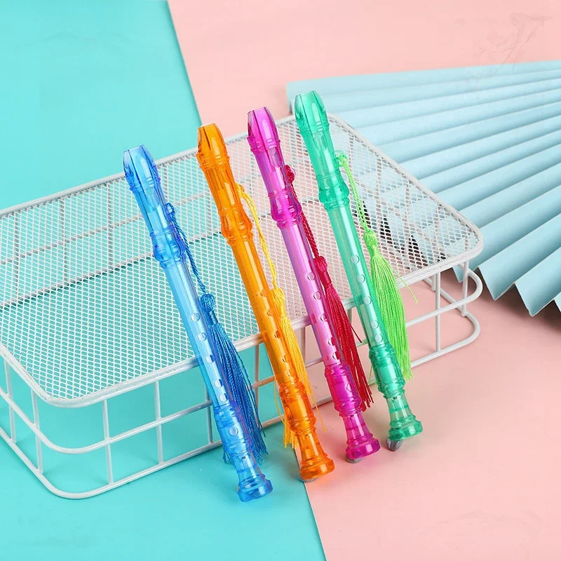 Фото 24 Pcs Transparent Stationery Set with Tasseled Flute and Gel Pens for School Supplies №2