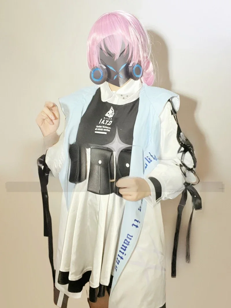 Игра Синий Архив Хакари Ацуко Косплей Костюм Хэллоуин наряды Женщины Мужчины