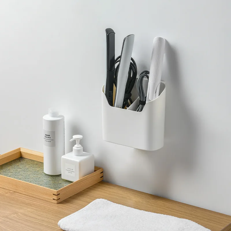 

Настенный ящик для хранения, коробка для хранения, коробка для ванной, кухни, туалета, Пластиковая Палочка для завивки, детали