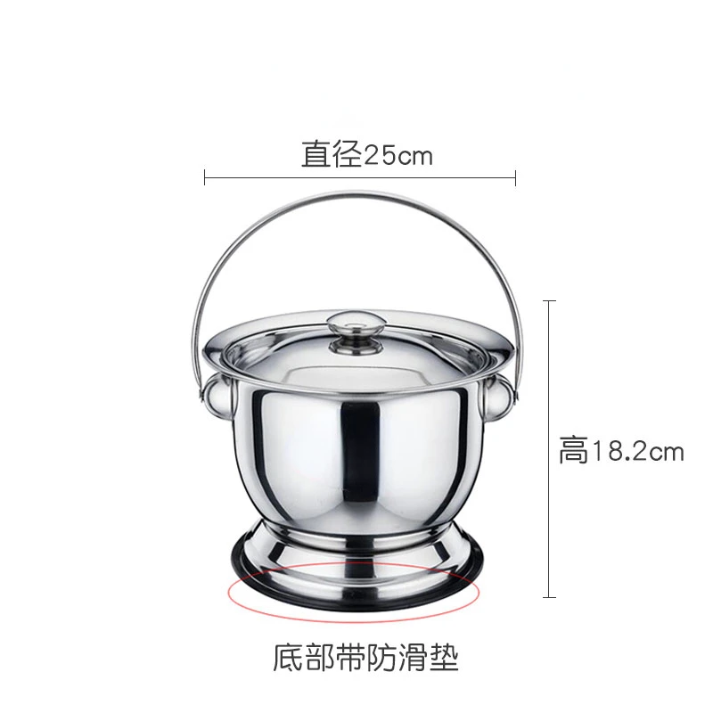 

Stainless steel spittoon Marriage dowry children's spittoon Toilet Bedroom elderly children's old spittoon