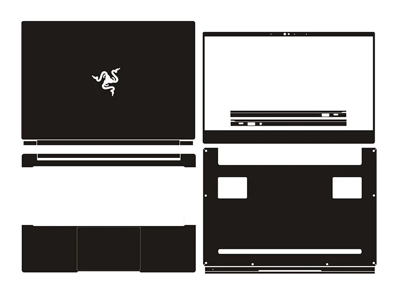 Наклейка из углеродного волокна для ноутбука защитная наклейка пленка Razer Book 13 2020