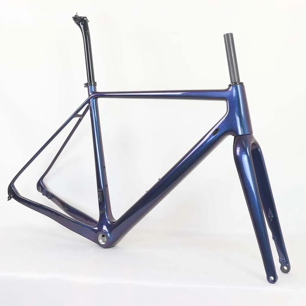 Краска-Хамелеон 700 * 42C полностью карбоновая велосипедная гравийная рама