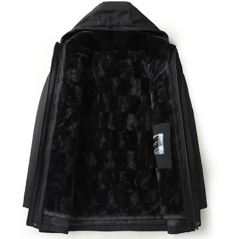 Новое поступление модное зимнее толстое толстовка с большим воротником-стойкой