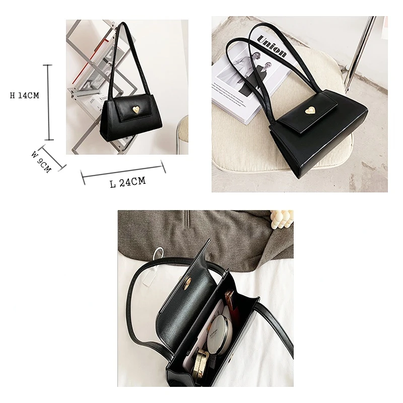 2023 Retro Women Portable Small Square Shoulder Bags Red Wine Ladies Underarm Bag Vintage PU Leather Female Tote Purse Handbags