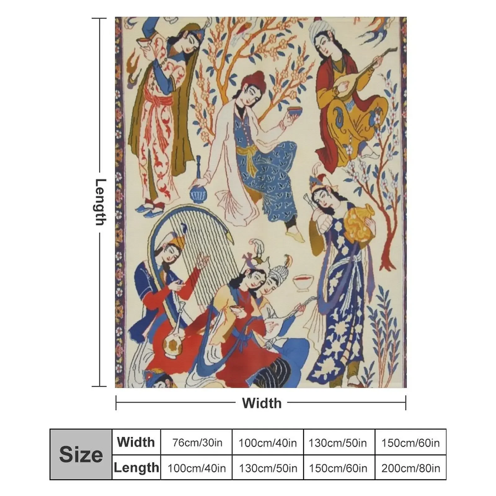 Антикварный персидский ковер Isfahan с принтом одеяло пушистые одеяла для дивана