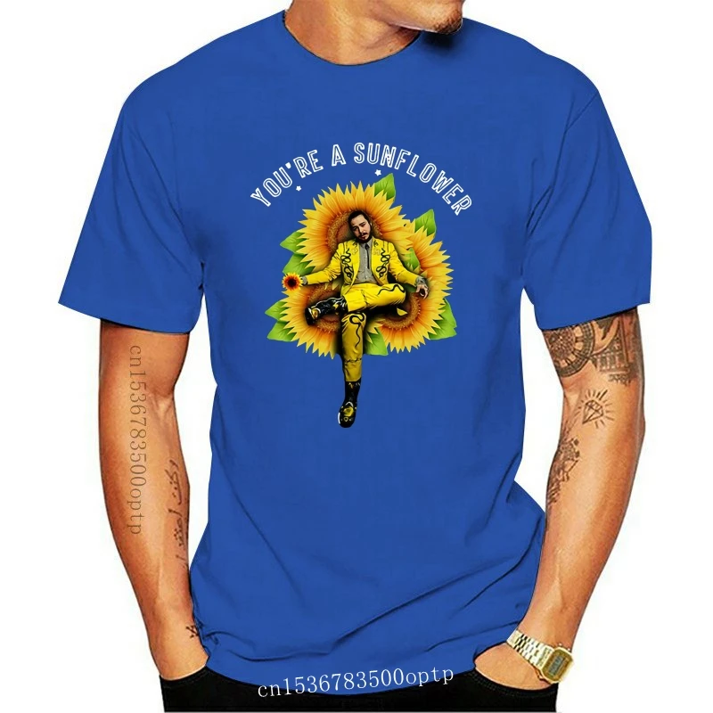 

Post American Rapper Sunflower Song Funny Graphic Men'S T Shirt Cotton Tops New Unisex Funny Tee Shirt
