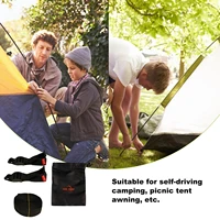 awning pole fixed buckle wear resistant metal hole canopy windproof holder camping tent accessories tent pole cover supplies