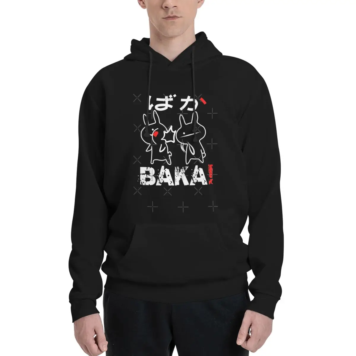 Забавная аниме Baka Rabbit Slap Shirt японская рубашка толстовки негабаритная толстовка с