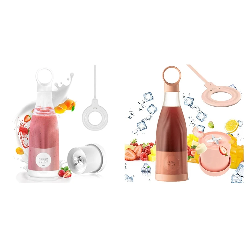 

Портативный блендер персонального размера для путешествий, блендер с магнитной зарядкой от USB для коктейлей и смузи