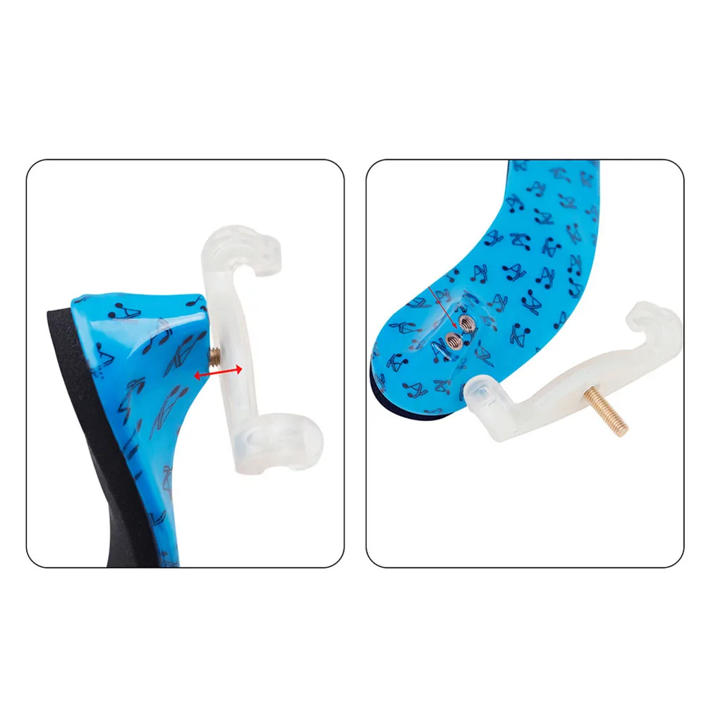 

All Size Shoulder Holder Shoulder Holder Blue Padded Support Adjustable Shoulder Rest Violin Musical Instruments