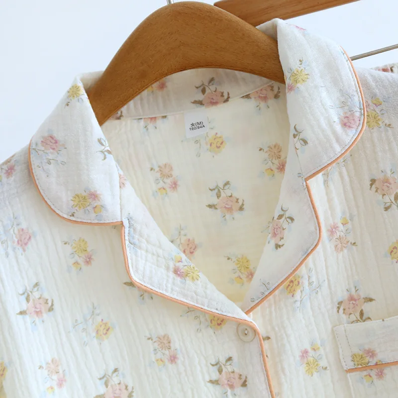 Хлопковые Пижамные комплекты из двух предметов одежда для сна мягкая отдыха