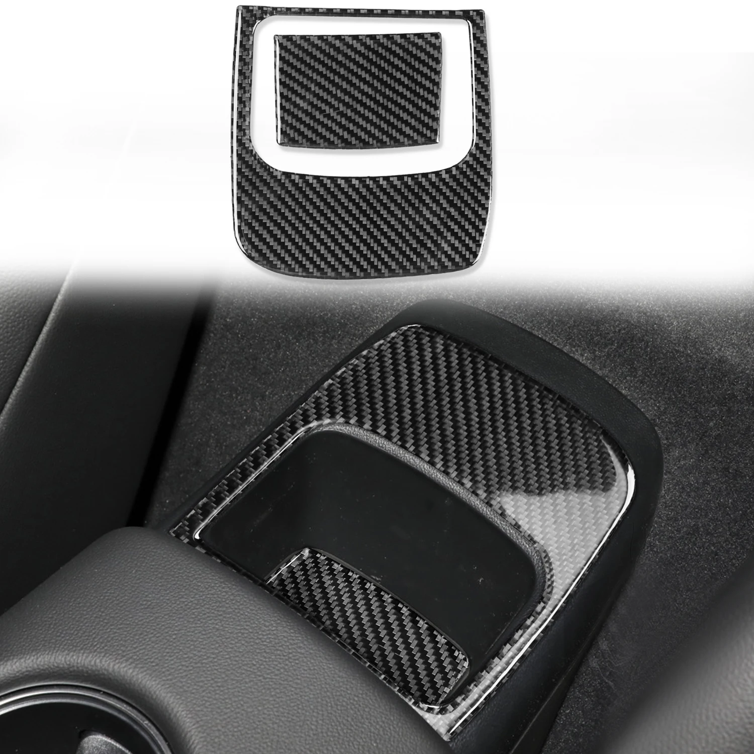 

Car Accessories For Toyota GR Supra A90 2019-2022 Real Carbon Fiber Rear Storage Panel Cover 2pcs