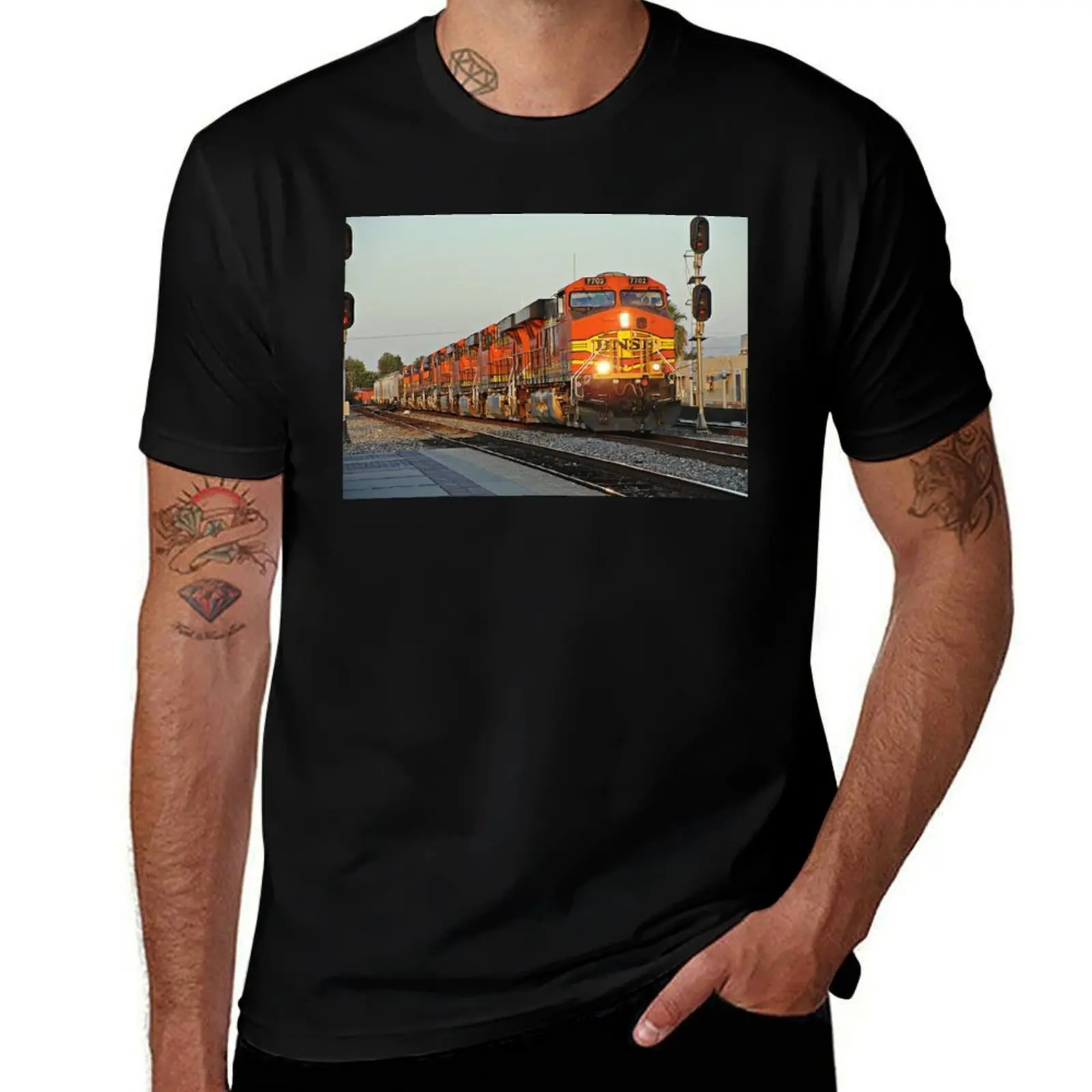Фото BNSF #   Футболка 7702 из коллекции Fullerton, большой размер, свободного кроя, повседневная. №1