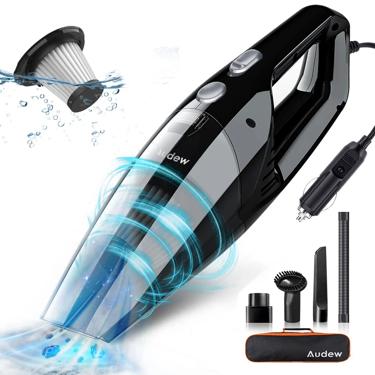 

Audew 8000PA 150W Powerful Vacuum Cleaner Wireless Portable Handheld Car Vacuum Cleaner Mini Auto Vacuum for Home Car Pet Hair