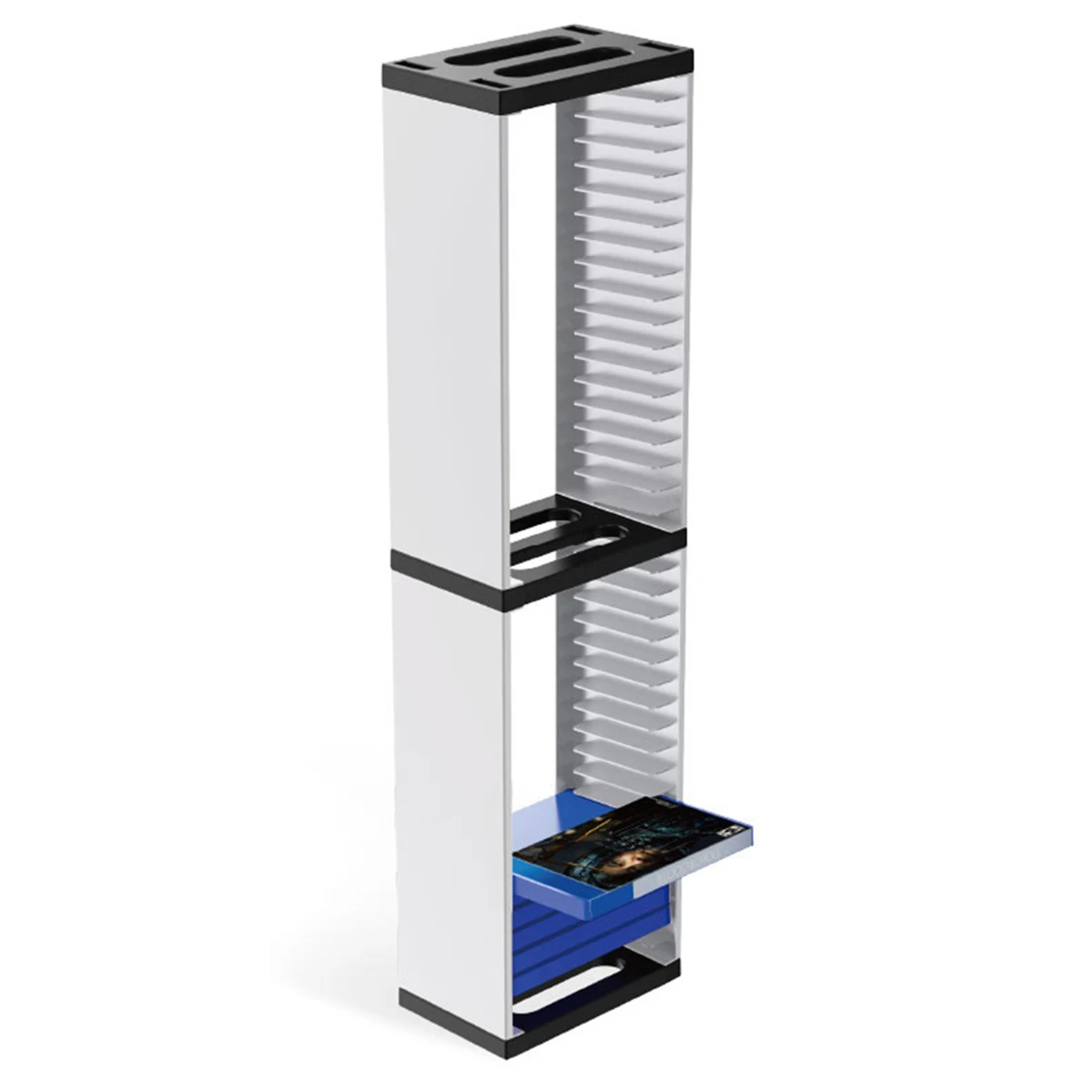 

Game Disc Box Storage Rack Holder For PS5 Storage Shelf Hold 36pcs Game Discs