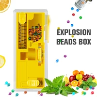 creative cigarettes popping bead box 100pcs mixed flavor capsules installation explosion beads machine ice cigarette pusher tool
