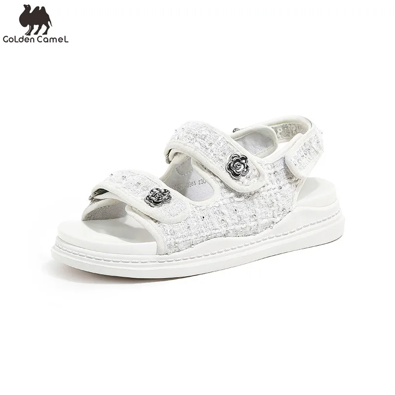 

Goldencamel Fashion Women's Sandals Low-heeled Women Luxury Sandals for Women Flip Flop Beach Shoes Sandals Woman Summer 2022