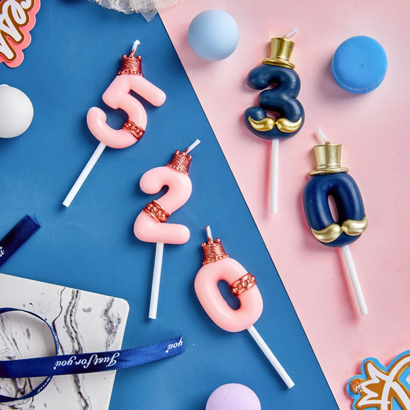 

Свечи для торта на день рождения, украшения для торта, свечи для торта, свечи для отца, мальчика, мужчин на день рождения, 0-9, детская фотосвеч...