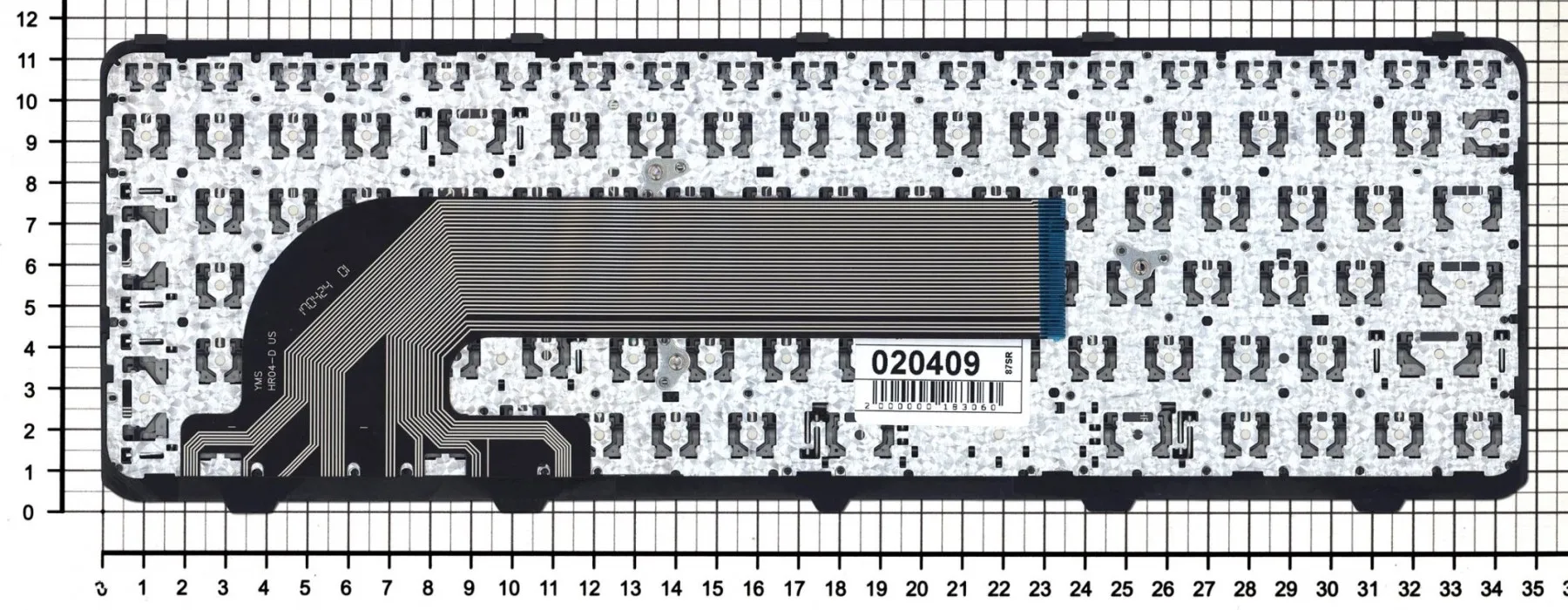 Клавиатура для HP ProBook 450 G2 черная с рамкой